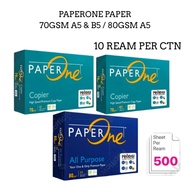 {DOSSVETT}PAPERONE PAPER 70GSM A5 & B5 / 80GSM A5 10 REAMS PER CTN