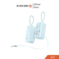 UKIKI รุ่น KS1 PowerBank 10000mAh PD45W ชาร์จเร็ว มีสาย Type-C ในตัว จอDigital ชาร์จ Laptop ได้ Mini