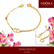 GDORA Full Gold Bracelet CD - S Hook 916