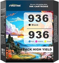 FIRSTINK 936 Ink Cartridges 4-Pack 936XXL Ink Set 4S6V2LN 4S6U9LN 4S6V0LN 4S6V1LN Ink Use with Offic