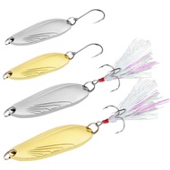 5g, 8g metal Fishing spoon bait, fake Fishing bait with feathers - Thang Fishing Store