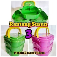 Rantang susun 3 plastik / Rantang susun 3 / rantang susun