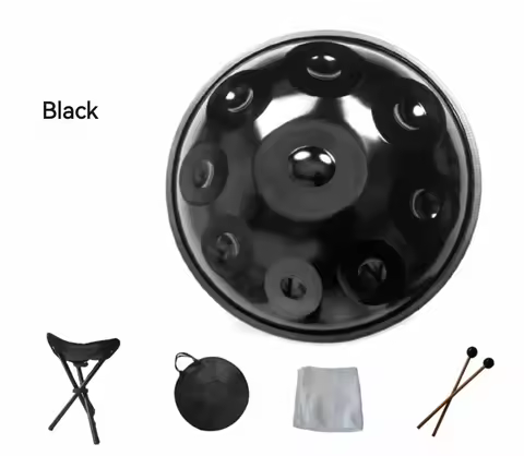 Factory Supply Handpan Drum 22 Inch 9 Notes Handpan Music Instrument with Bag case and Stand
