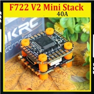 HAKRC F722 V2 mini Stack F722 Mini Flight Controller Dual BEC 40A 4in1 ESC DShot300PWM for FPV
