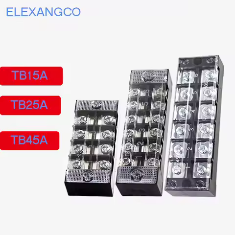 TB-1512 2512 Copper wiring terminal 3/4/5/6/8/10 Current Terminal block 25A Connector board Current