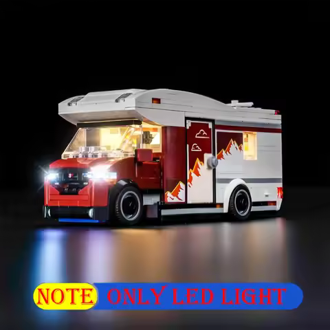 Lighting Set For LEGO Holiday Camper Van City 60454 Not Include Building Block(Only Led Light Kit)