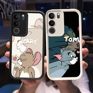 Q-62 Love Couple Black white Case for VIVO IQOO Z9 Y200 U5X T3 Y300 Y19S Pro Lite 5G