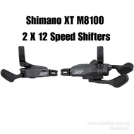 Shimano XT 2 X 12-Speed SL-M8100 MTB Shifter Lever Set