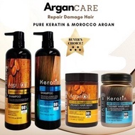 Argon oil &amp; keratin shampoo keratin hair treatment..