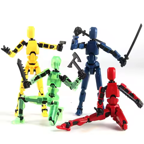 Multi-Jointed Movable Shapeshift Robot 2.0 3D Printed Mannequin Dummy 13 Action Figures Toys Kids Ad