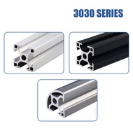 3030 Aluminum Profile Extrusion Anodized Silver/Black European Standard Linear Rail Length 200mm-140
