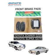 Toyota Supra (GA70) - Soarer (GZ20) Front Brake Pads - AKEBONO - A-226WK