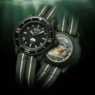 New Scuba Fifty Fathom Series GREEN ABYSS Men's Full Function Watch Luminous Chronograph Quartz Watc