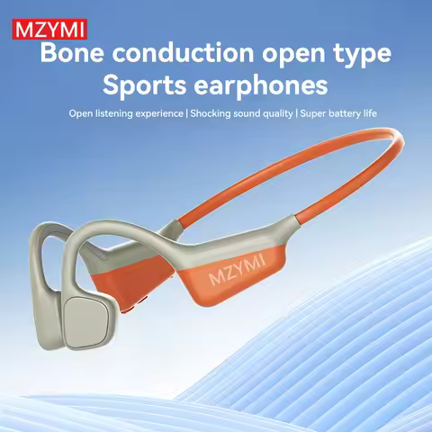 MZYMI Bone Conduction Earphones Neckband I18PRO Bluetooth5.3 Headphones Sport Earbuds HiFi Sound TWS