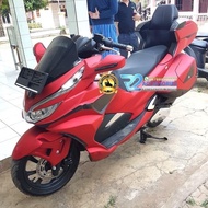 Modifikasi PCX NEW Topbox MERAH GOLDWING