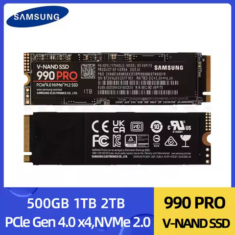 SAMSUNG 990 Pro SSD 500GB 1TB 2TB M.2 2280 Internal Solid State Drive Hard Disk NVMe TLC PCIe Gen 4.
