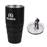 RicoRich Vacuum Insulated Tumbler with Tritan Lid, Stainless Steel Double Structure, 900ml, Black (RRWB13-BK) 【Direct from Japan】