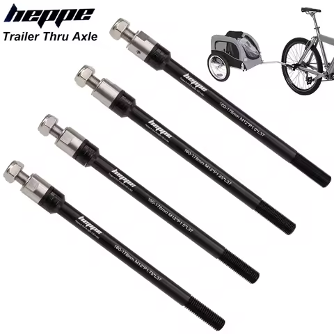HEPPE Bicycle Trailer Thru Axle Cargo Trailer Kid Trailer Thru Axle 160-178mm Bike Trailer Hitch Axl
