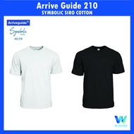 ARRIVE GUIDE 210 Symbolic Siro Cotton T-Shirt Unisex Round Neck Cotton Adult 210gsm 100% Cotton T-Sh