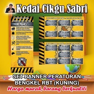 SET BANNER PERATURAN BENGKEL RBT (KUNING)