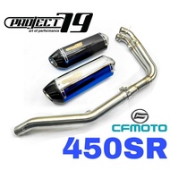 Project79 Full System Exhaust CFMoto SR450 450SR SR Stainless Steel Manifold + Muffler QPM04 CF Moto