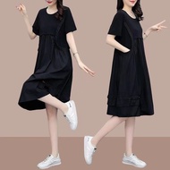 Large size dress    大码300斤  胖mm休闲连衣裙   Large size 300 pounds fat mm casual dress for women, reducing