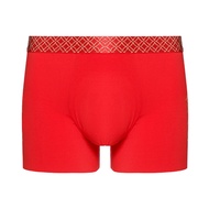 กางเกงบ็อกเซอร์ทรง U สำหรับผู้ชายเอวสูง ผลิตจากโมดอล สีแดง แบรนด์ Aimer Men รุ่น Lucky Series กางเกง