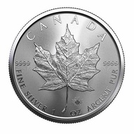 Koin Perak Silver Maple Canada | Silver Coin | Silver Coin 1 OZ 1 Troy (31.1 gram) RCM - 100% ORIG