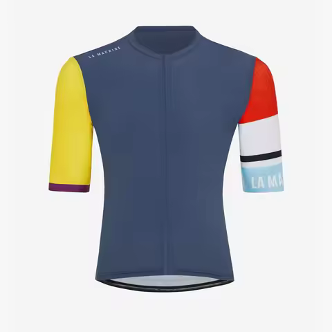 LA MACHINE Cycling Jerseys Men's Summer Breathable Quick Dry Short Sleeve Pro Bike Clothing Low Pric