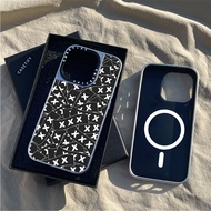 CASETiFY X GOD SELECTION XXX x fragment design Sticker Logo Black White Magnetic suction Sliver Mirror Case Apple IPhone 15 14 13 12 Pro Max Plus Hard Back With Box Carving logo
