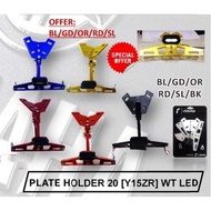Y15ZR plate holder 20 with LED