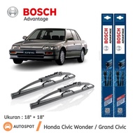 Wiper Depan Mobil Honda Civic Wonder / Grand Civic Sepasang Bosch