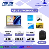 Laptop ASUS VIVOBOOK INTEL Core i3 1115G4 RAM 8GB SSD 256GB W11