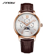 SINOBI Top Brand Men's Fashion Luxury Watches Male Function Clock Calender Quartz Wristwatches Relogio Masculino saat SYUE