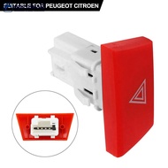 【OMALL】 Car Warning Hazard Light Emergency Switch Control Button 6490NG Replacement for Peugeot 107 