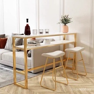 DYH Double storage table simple bar table marble table table set living room display table dining table