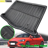 Car Boot Liner Cargo Tray For Ford Focus MK4 4 MKIV Hatch Hatchback 2019 2018 Boot Rear Trunk Floor Mat Carpet Accessories