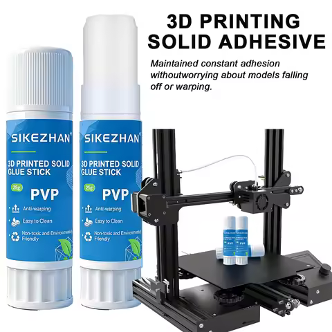 3D Print Bed Adhesive PVP Solid Glue Stick 25g Washable Anti-Warping Non-Toxic for 3D Printer Hotbed