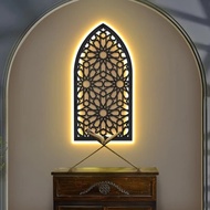 Hiasan Dinding Mihrab Mushola | FREE LED | MEKAH | A11