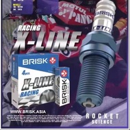 Brisk Racing Spark Plug X Line FOR RSX Y15zr Y16 R15 FZ150 LC135 NVX155 VARIO ADV 150 XLINE X-LINE