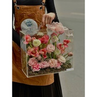 Acylic Premium Assembled Flower Gift Suitcase