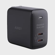 Củ sạc nhanh Aukey 45W 2 cổng, đen (PA-B4T-BLK)