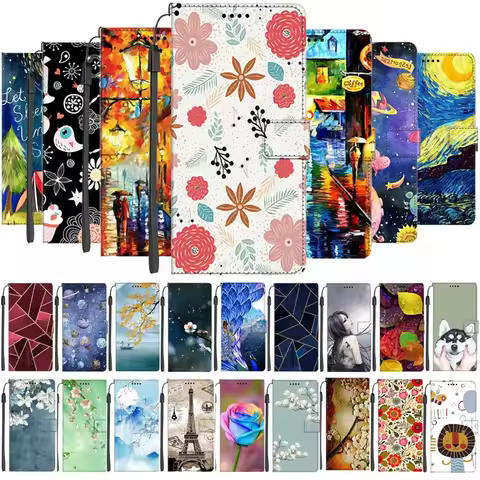 Flip Case For Honor X6c Cover Leather Book Shell For Honor X6b Cases Wallet Printed Stand Case For H