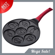 Pancake Maker Pan - Griddle Pancake Pan Molds for Kids Nonstick Pancake Griddle Pan with 7 Animal Sh