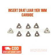 Insert Drat Luar 11ER 1mm Carbide Untuk Holder SER Bukan 16ER