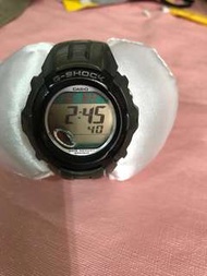 日本製Casio G shock,軍綠，彩色圖版，新換電池