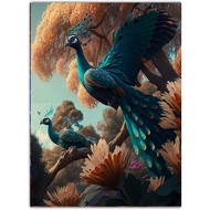 Canvas Print Wall Art Decor Colorful Canvas Print Peacock Picture Painting For Livint Room Bedroom L