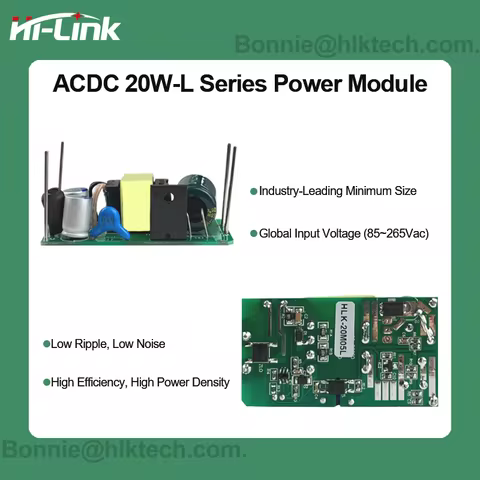 Hi-Link Original HLK-20M05L/20M12L/20M24L Power Supply 110V-220V AC to 5V 4A 20W PCB Board CE RoHS A
