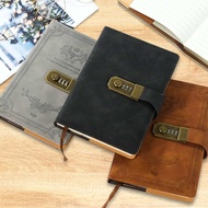 Aesthetic Notebook Password Journal Leather Notebook Diary A5 200 Pages