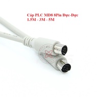8-pin Mini DIN wire for 8-pin MD8 male PLC cable